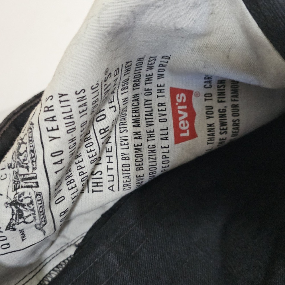 Vintage Levis 550 Jeans Men's 42x30 Black Relaxed Fit Western Y2K 90s Cowboy - Picture 8 of 8